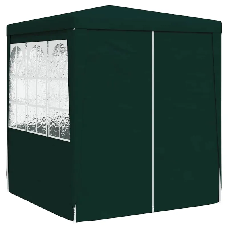 Proginė palapinė su šoninėmis sienomis, žalia, 2x2m, 90g/m²
