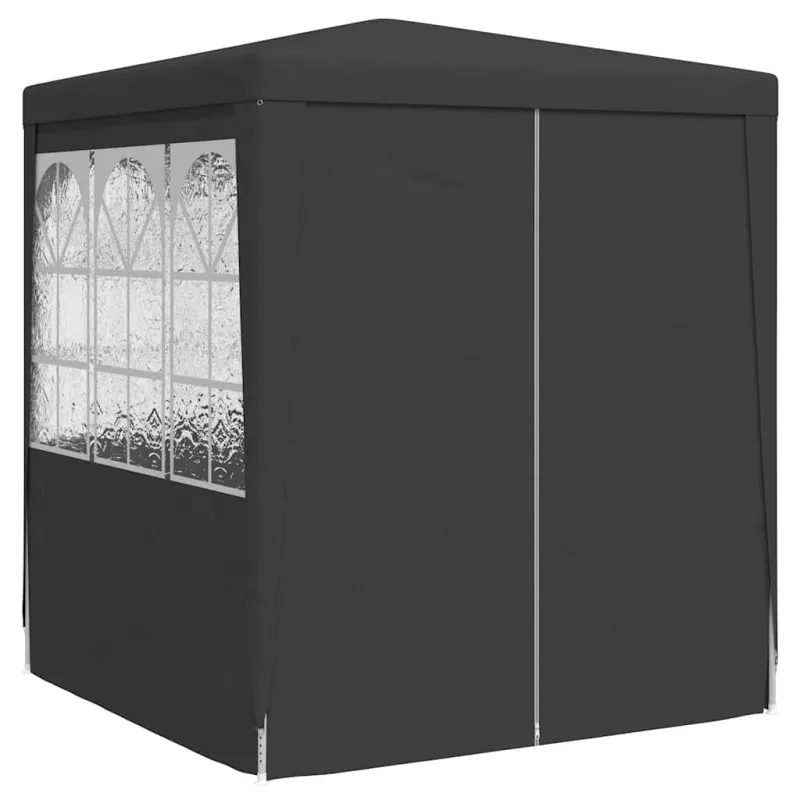 Proginė palapinė sienomis, antracito, 2,5x2,5m, 90g/m²