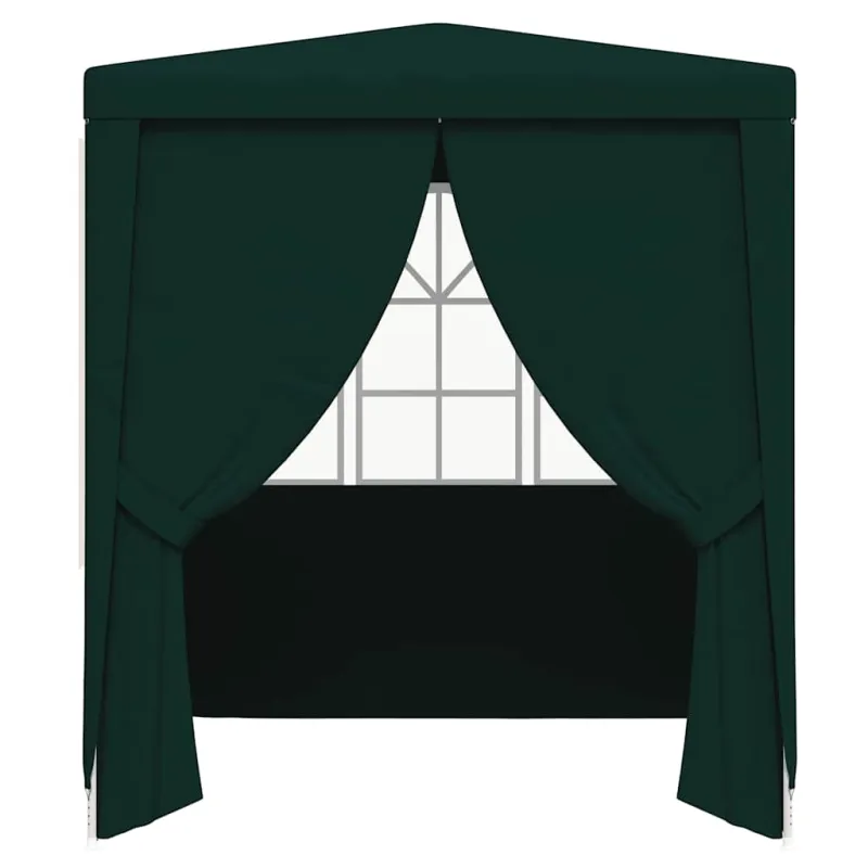 Proginė palapinė su sienomis, žalia, 2,5x2,5m, 90g/m²