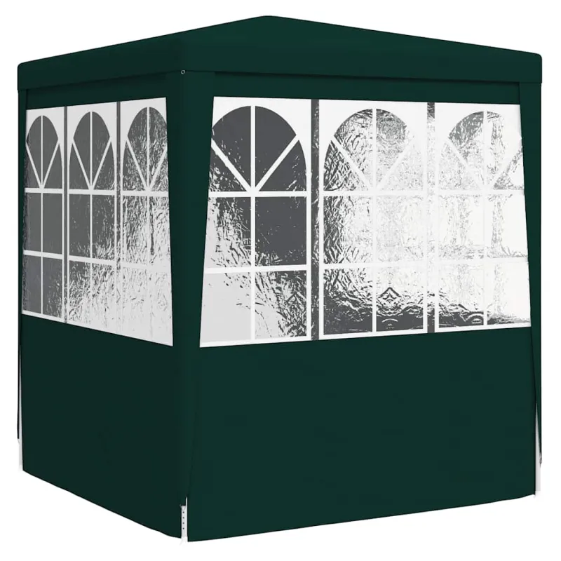 Proginė palapinė su sienomis, žalia, 2,5x2,5m, 90g/m²