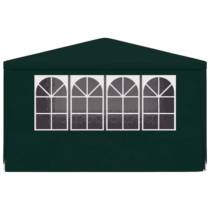 Proginė palapinė su šoninėmis sienomis, žalia, 4x4m, 90g/m²