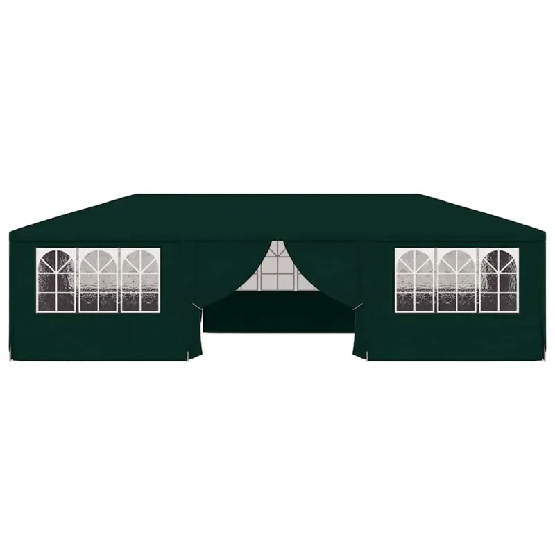 Proginė palapinė su šoninėmis sienomis, žalia, 4x9m, 90g/m²