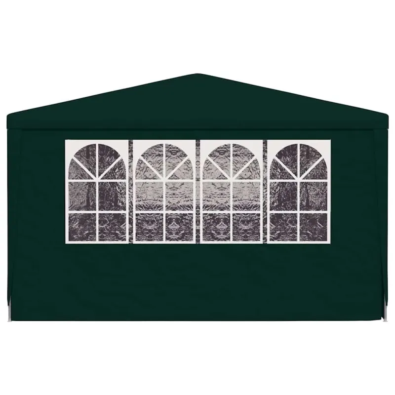 Proginė palapinė su šoninėmis sienomis, žalia, 4x9m, 90g/m²