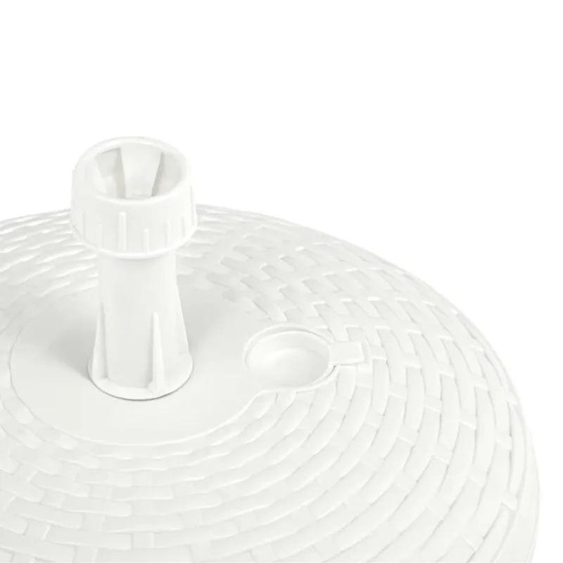 Skėčio pagrindas, baltas, 20l, ratano imitacijos plastikas