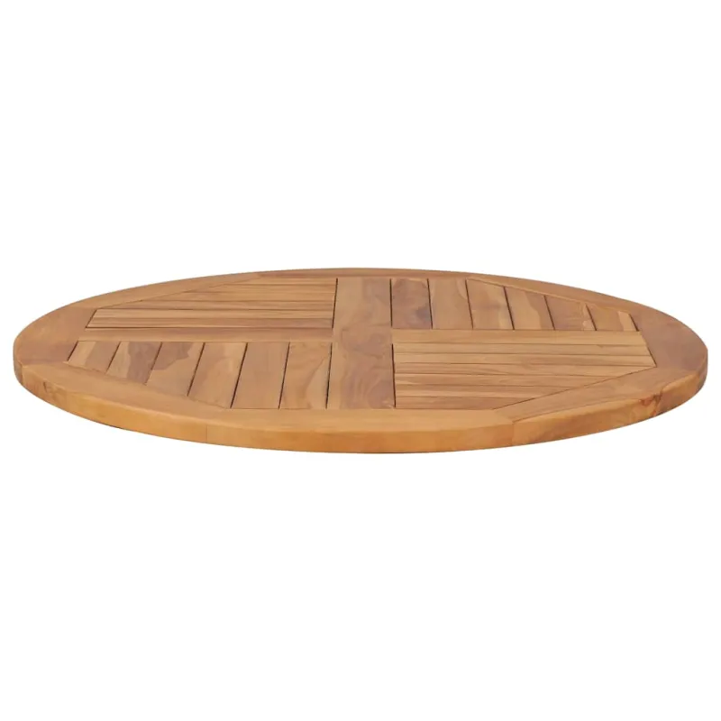 Stalviršis, 80cm, tikmedžio medienos masyvas, apskritas, 2,5cm