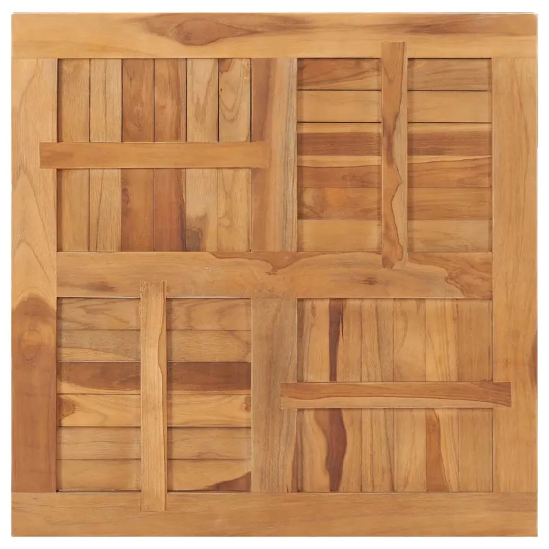 Stalviršis, 80x80x2,5cm, tikmedžio masyvas, kvadratinis