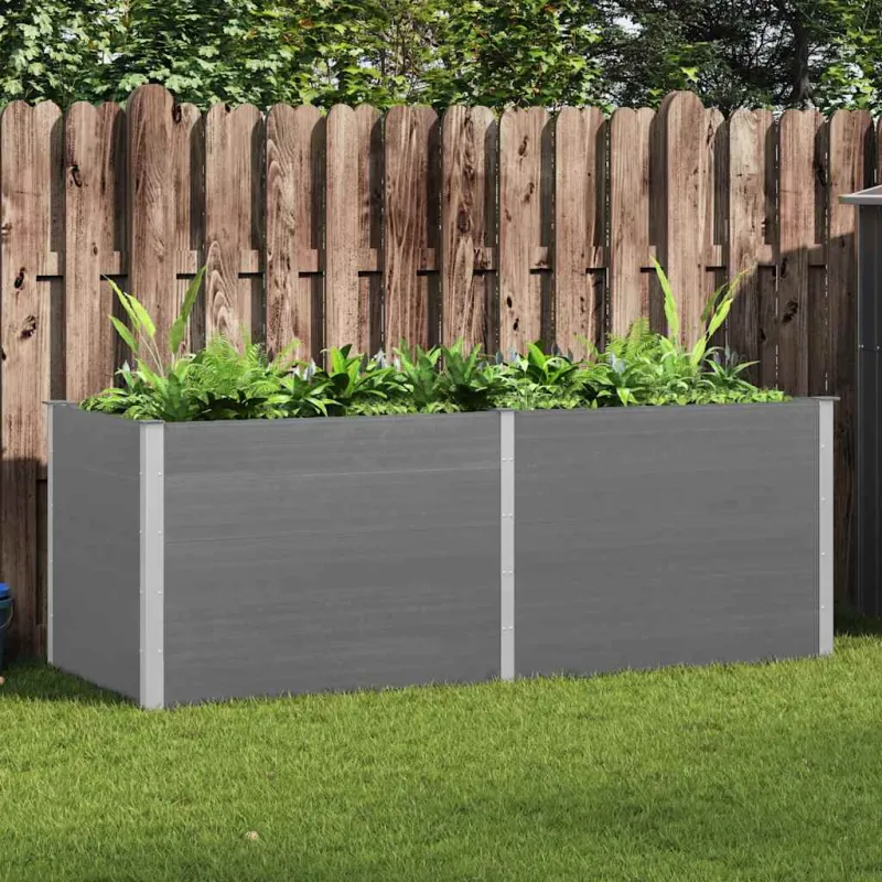 Sodo lovelis, pilkos spalvos, 250x100x91cm, WPC