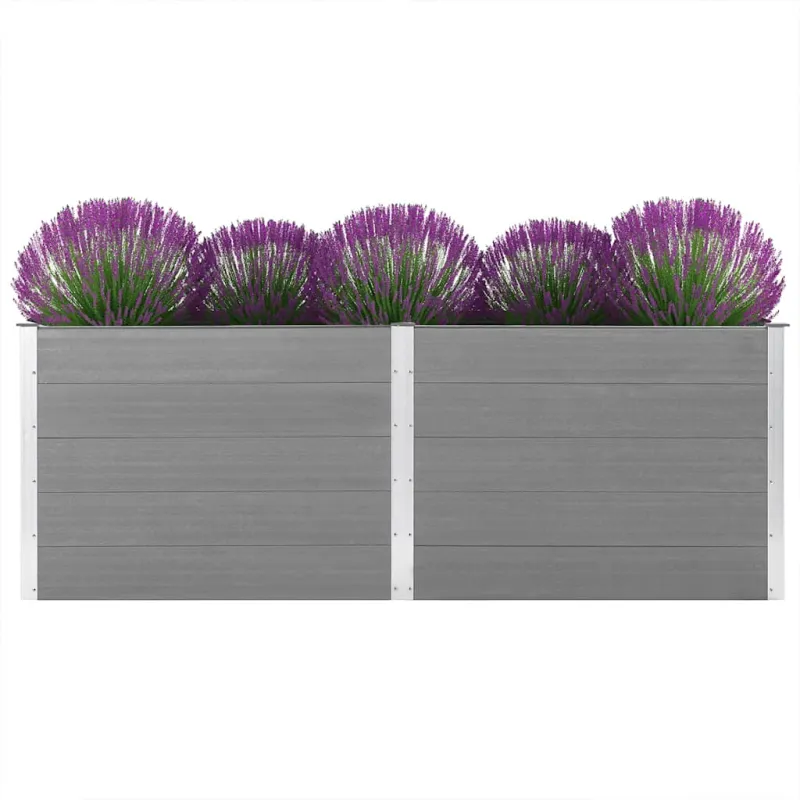 Sodo lovelis, pilkos spalvos, 250x100x91cm, WPC