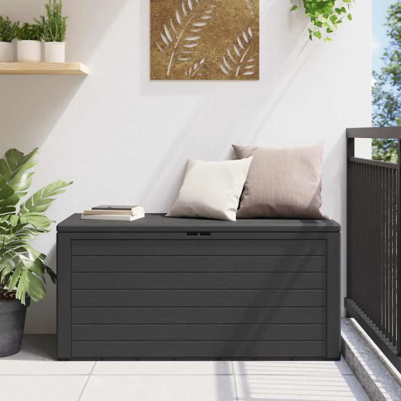 Sodo daiktadėžė, antracito spalvos, 116x44x55cm
