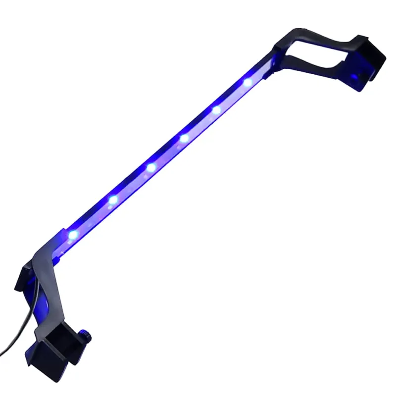 LED akvariumo lempa su spaustukais, mėlyna ir balta, 55-70cm