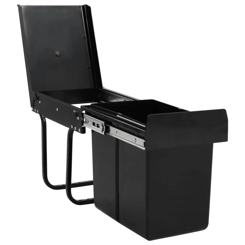 Ištraukiama virtuvės spintelės šiukšliadėžė, 20l, soft-close