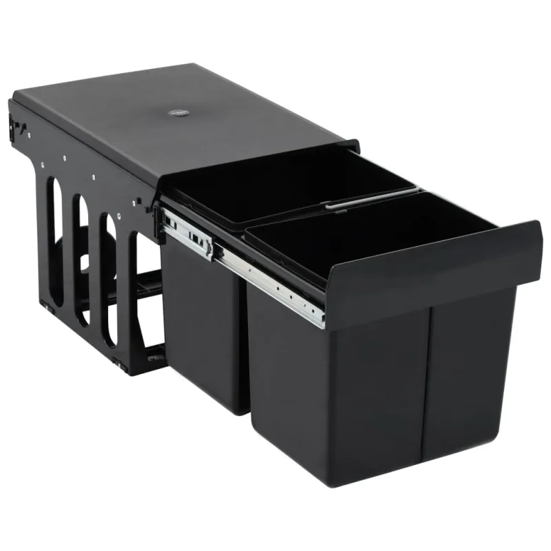 Ištraukiama virtuvės spintelės šiukšliadėžė, 36l, soft-close