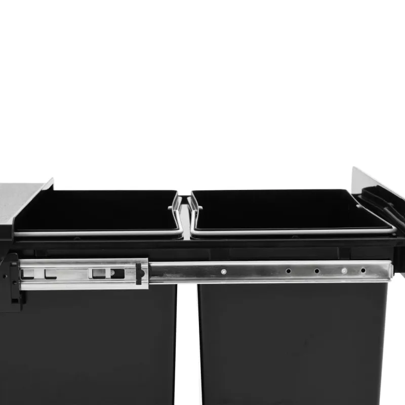 Ištraukiama virtuvės spintelės šiukšliadėžė, 36l, soft-close