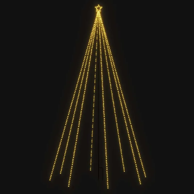 Kalėdų eglutės girlianda-krioklys, 400 LED lempučių, 2,5m