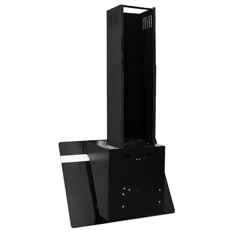 Sieninis gartraukis, juodas, 60cm, plienas ir grūdintas stiklas