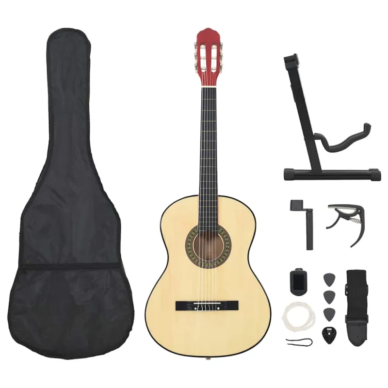 Klasikinės gitaros rinkinys pradedantiesiems, 12 dalių, 4/4 39"