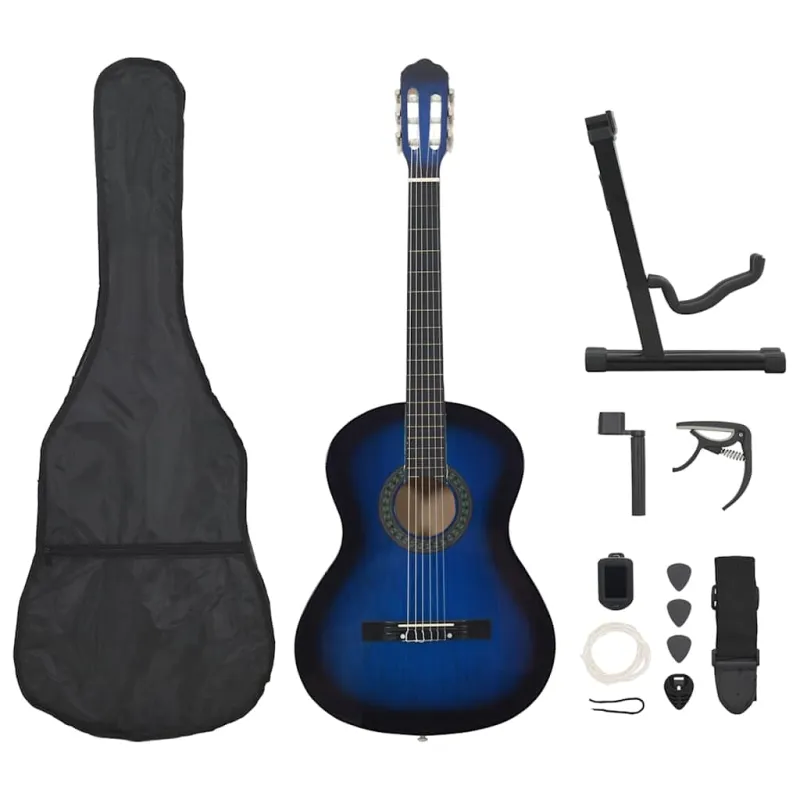 Klasikinės gitaros rinkinys pradedantiesiems, 12 dalių, 4/4 39"