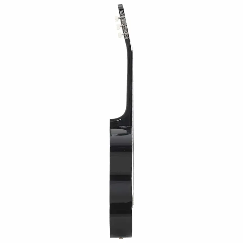 Klasikinė gitara pradedantiesiems, juoda, 4/4 39", liepa