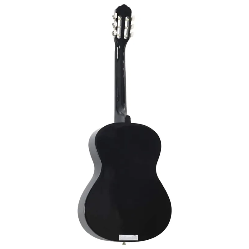 Klasikinė gitara pradedantiesiems, juoda, 4/4 39", liepa