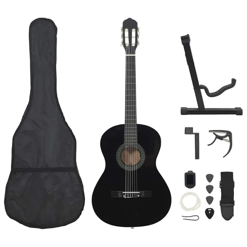 Klasikinės gitaros rinkinys pradedantiesiems, 12 dalių, 4/4 39"