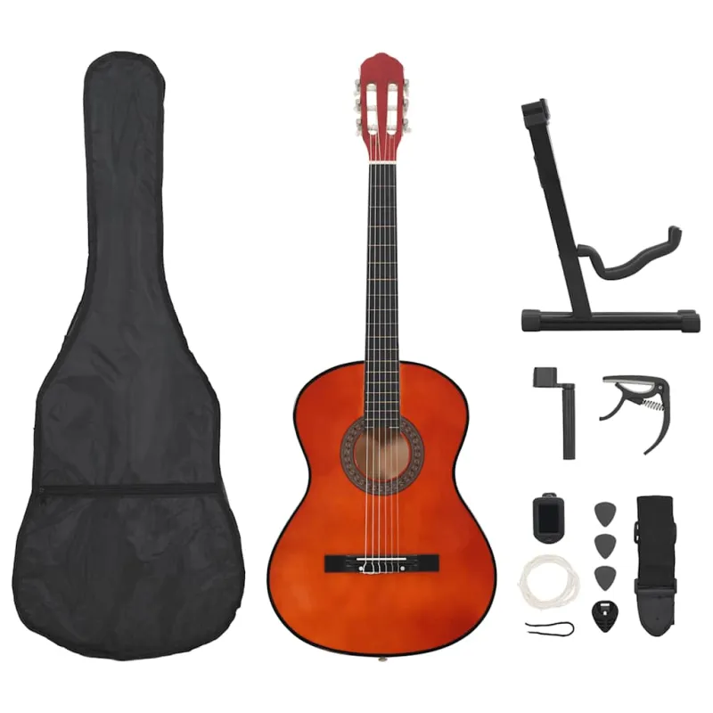 Klasikinės gitaros rinkinys pradedantiesiems, 12 dalių, 4/4 39"