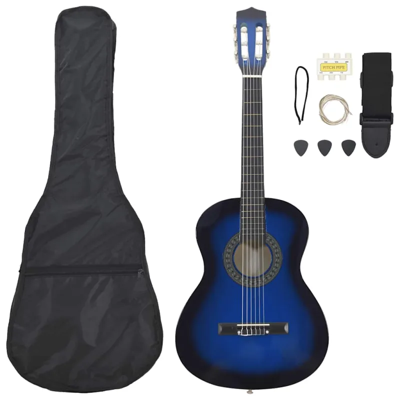 Klasikinės gitaros rinkinys vaikams, 8 dalių, 3/4 36"