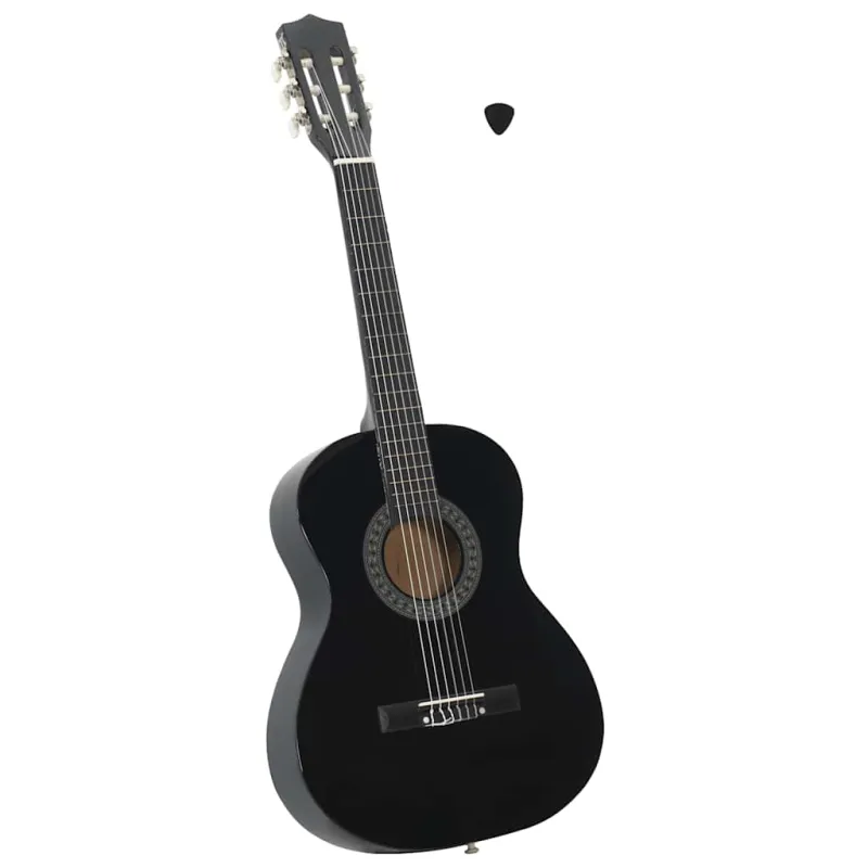 Klasikinė gitara pradedantiesiems ir vaikams, juoda, 3/4 36"