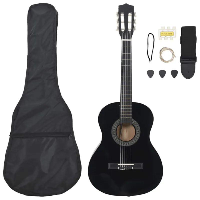 Klasikinės gitaros rinkinys pradedantiesiems, 8 dalių, 3/4 36"