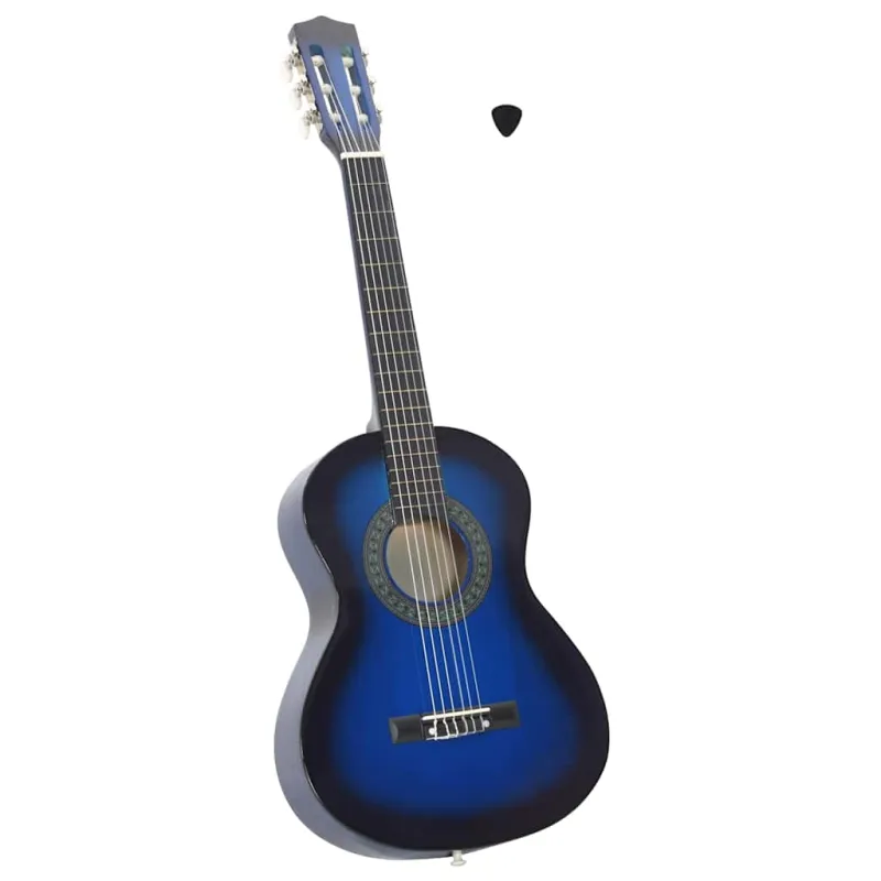 Klasikinė gitara pradedantiesiems ir vaikams, mėlyna, 1/2 34"