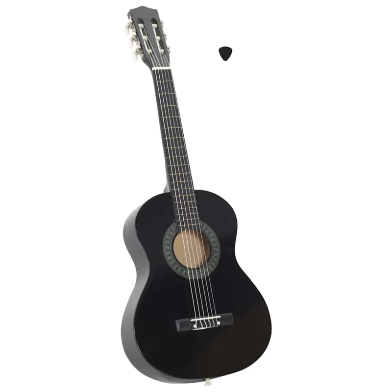 Klasikinė gitara pradedantiesiems ir vaikams, juoda, 1/2 34"