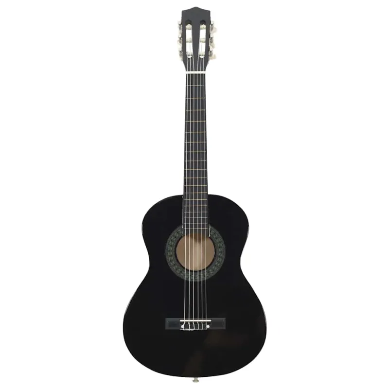 Klasikinė gitara pradedantiesiems ir vaikams, juoda, 1/2 34"