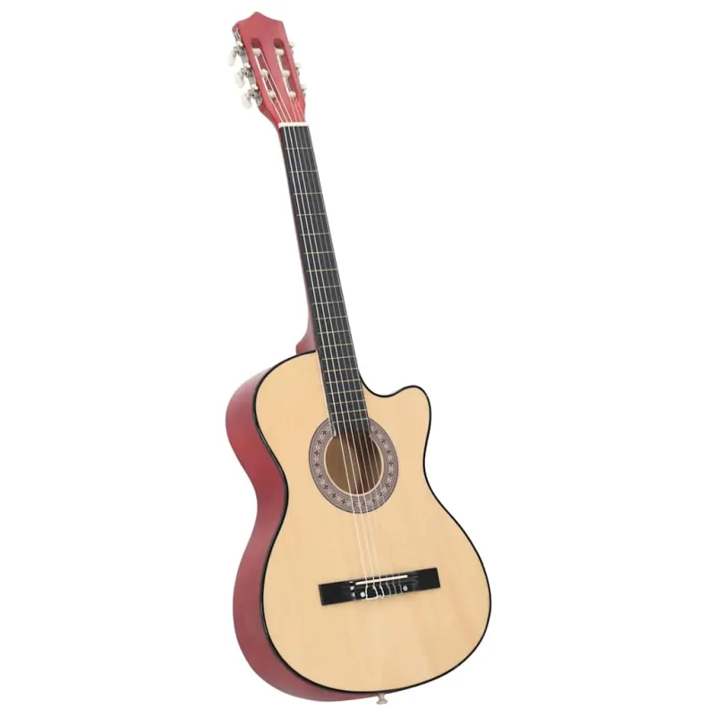 Akustinės gitaros rinkinys, 12 dalių, 38", 6 stygos