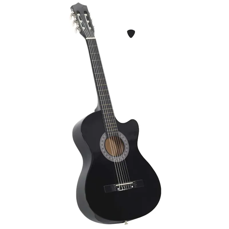 Klasikinė gitara, juodos spalvos, 38", 6 stygos