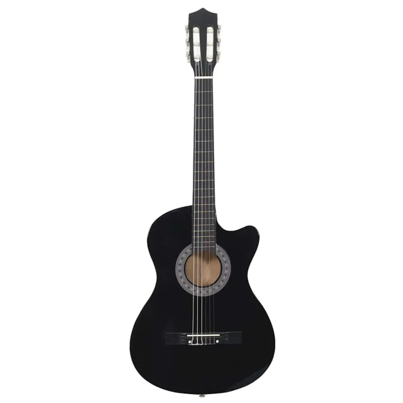 Klasikinė gitara, juodos spalvos, 38", 6 stygos