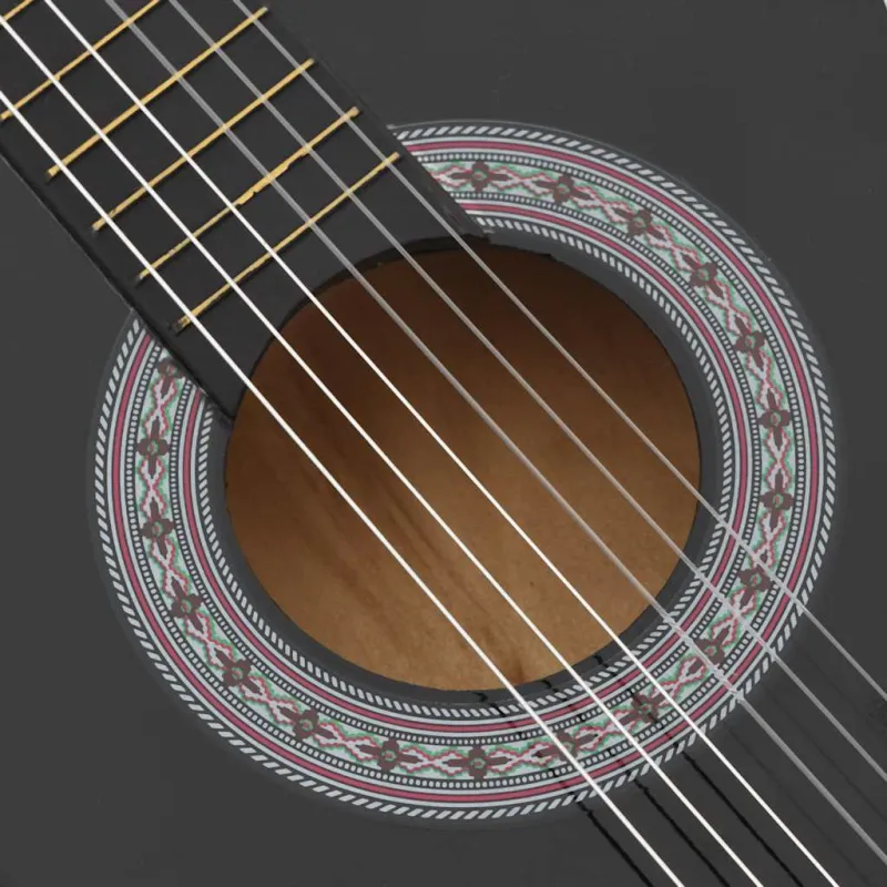Klasikinė gitara, juodos spalvos, 38", 6 stygos
