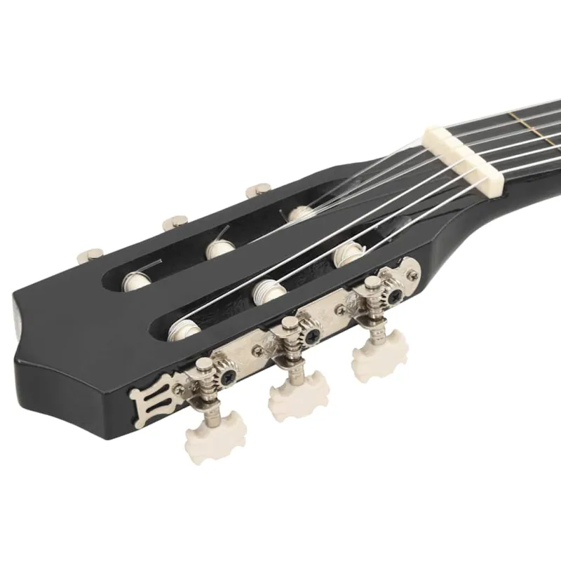 Klasikinė gitara, juodos spalvos, 38", 6 stygos