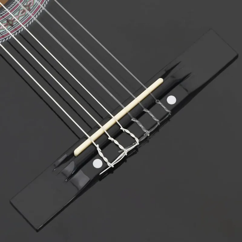 Klasikinės gitaros rinkinys, 12 dalių, juodas, 38", 6 stygos