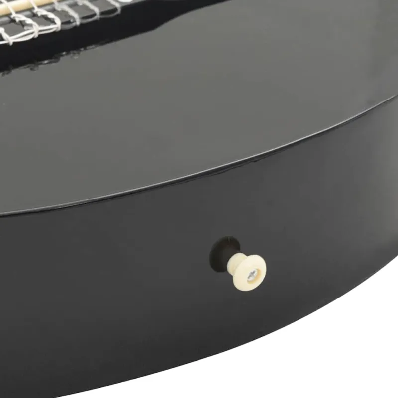 Klasikinės gitaros rinkinys, 12 dalių, juodas, 38", 6 stygos