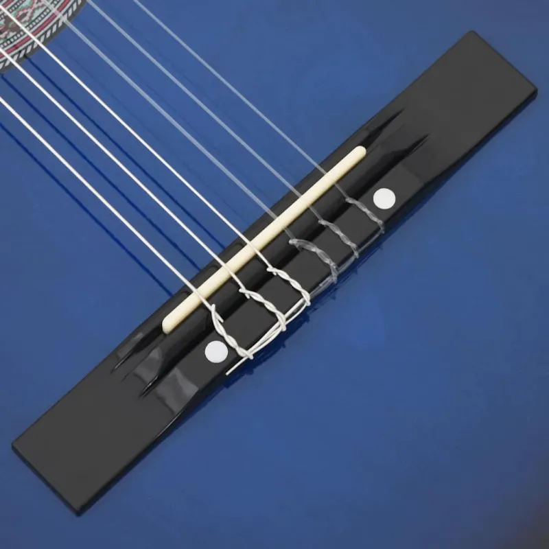 Klasikinė gitara, šešėliuotos mėlynos spalvos, 38", 6 stygos