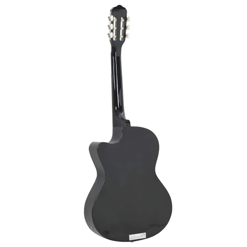 Klasikinė gitara su ekvalaizeriu, juodos spalvos, 6 stygos