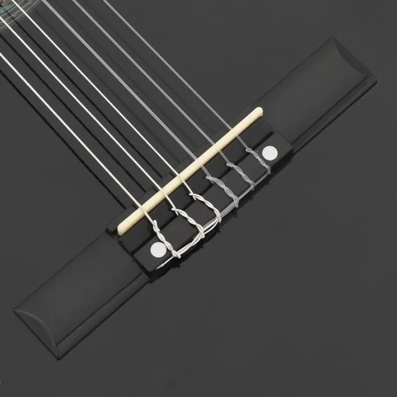 Klasikinė gitara su ekvalaizeriu, juodos spalvos, 6 stygos