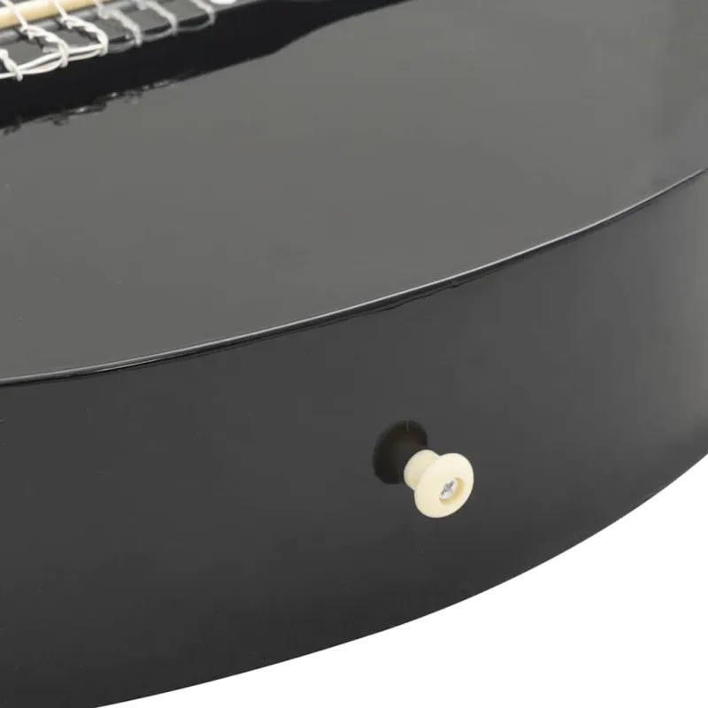 Gitaros rinkinys su ekvalaizeriu, 12 dalių, juodas, 6 stygos