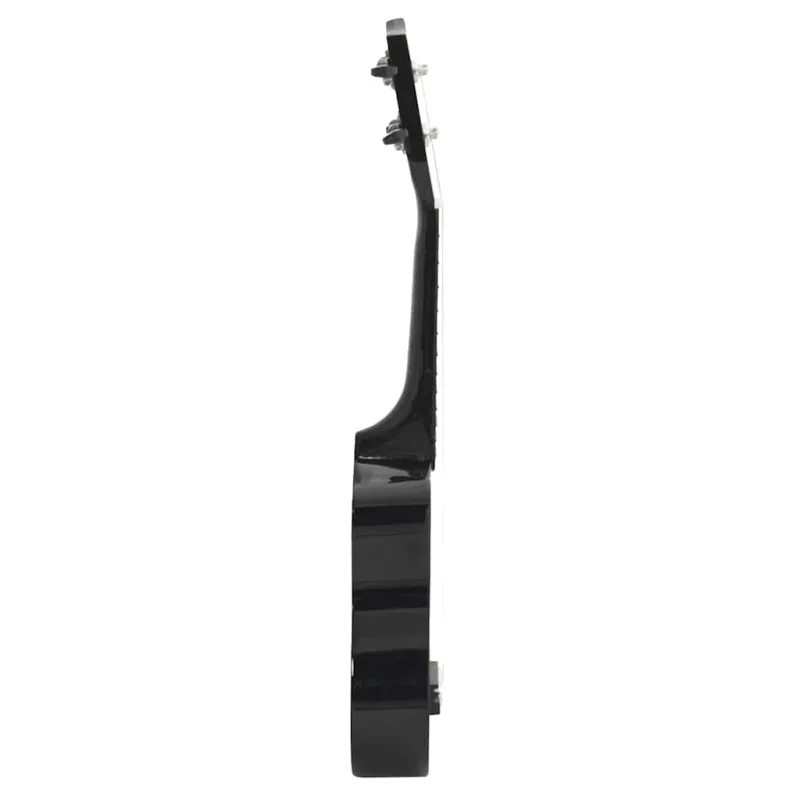 Soprano ukulėlės rinkinys su dėklu vaikams, juoda, 23"