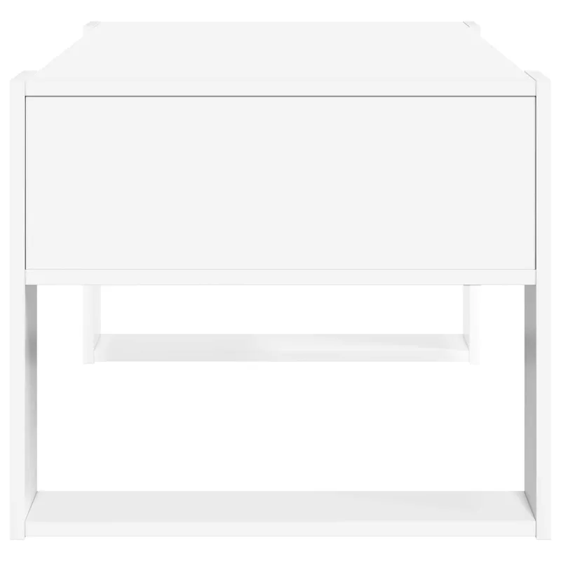 Kavos staliukas Balta 92 x 53 x 45 cm Apdirbta mediena