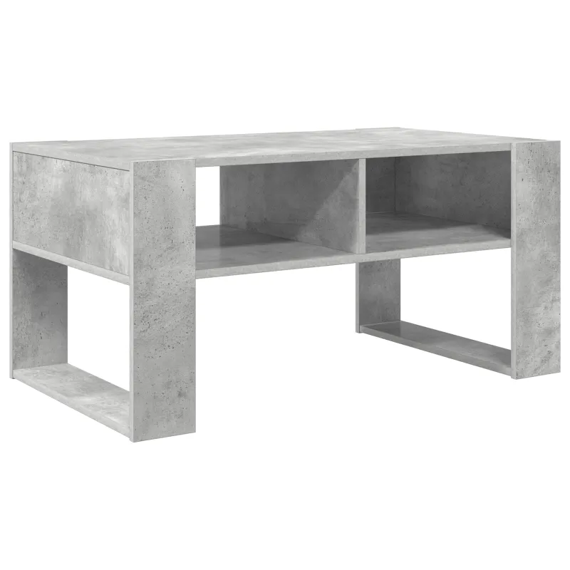 Kavos staliukas Betono pilka 92 x 53 x 45 cm Apdirbta mediena