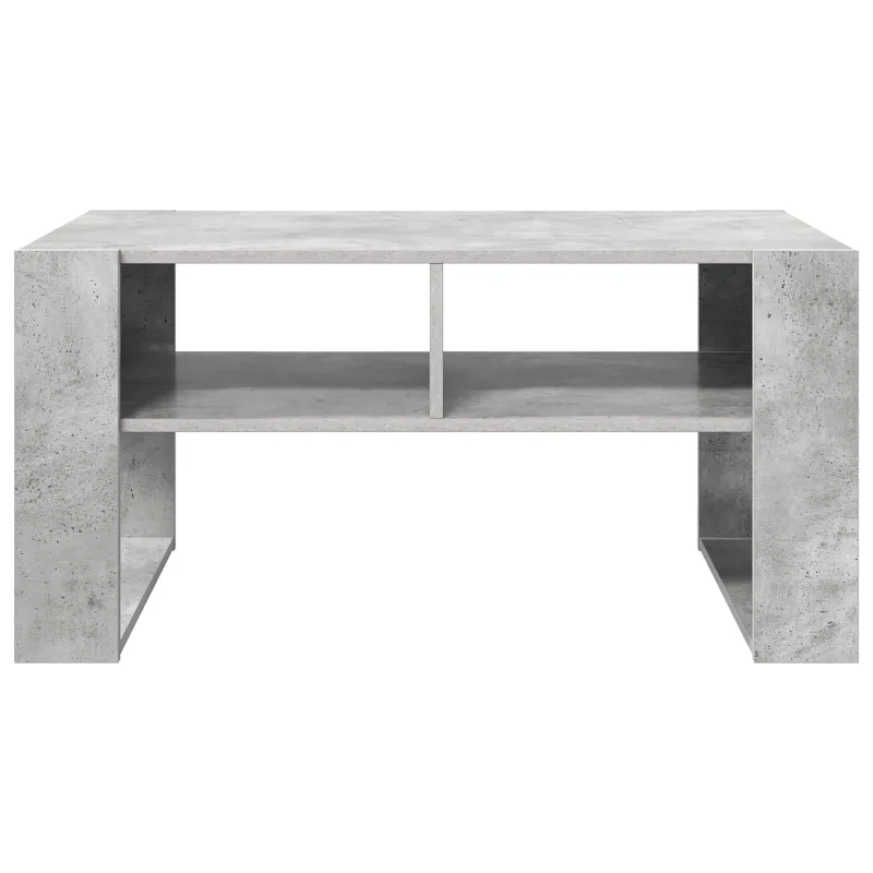 Kavos staliukas Betono pilka 92 x 53 x 45 cm Apdirbta mediena