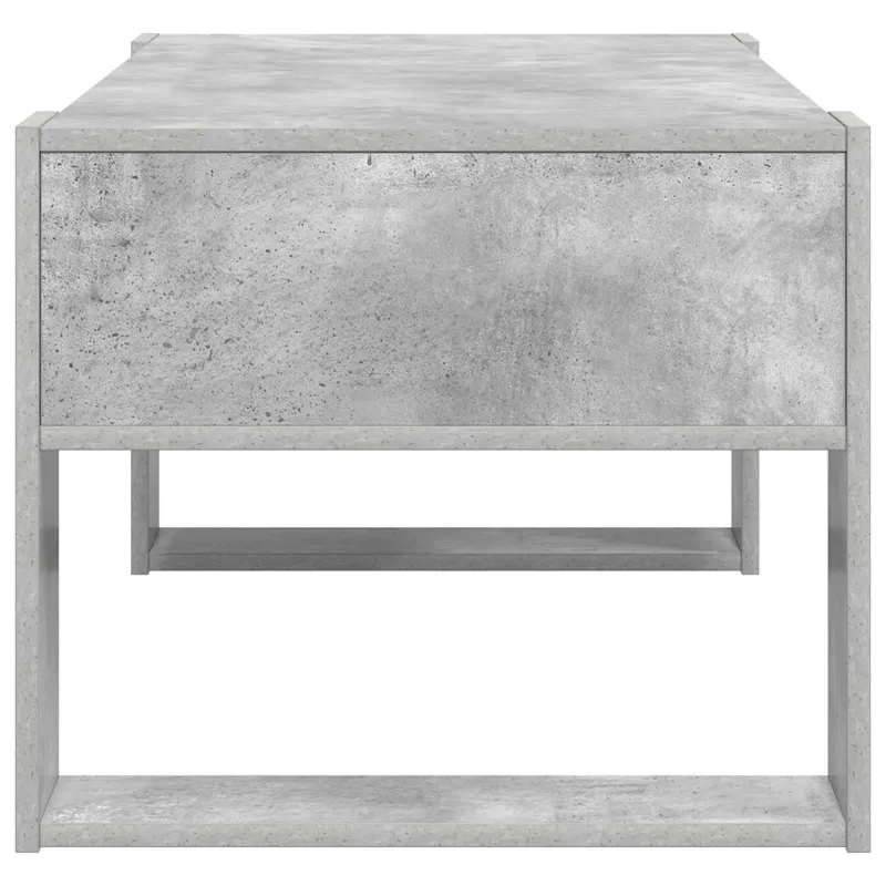 Kavos staliukas Betono pilka 92 x 53 x 45 cm Apdirbta mediena