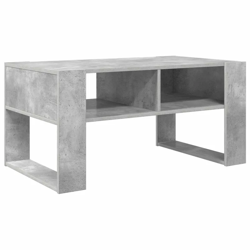 Kavos staliukas Betono pilka 92 x 53 x 45 cm Apdirbta mediena