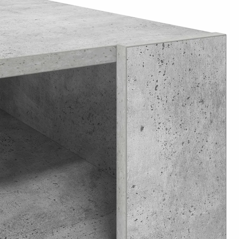 Kavos staliukas Betono pilka 92 x 53 x 45 cm Apdirbta mediena