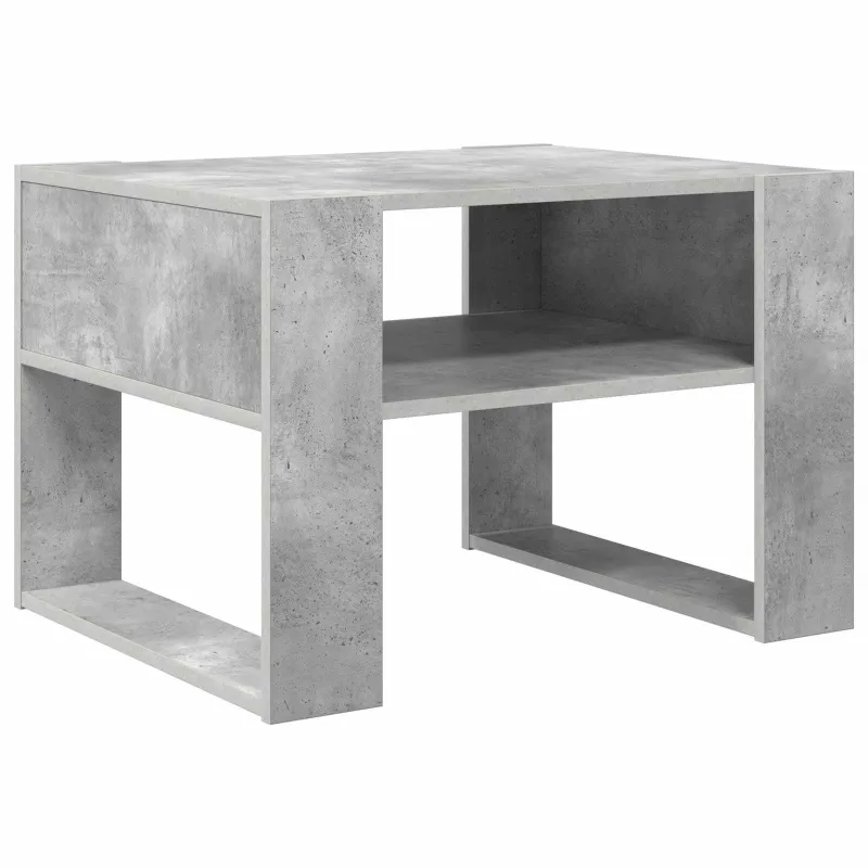 Kavos staliukas Betono pilka 66 x 53 x 45 cm Apdirbta mediena